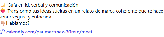 ejemplo de identidad verbal aplicada a redes sociales